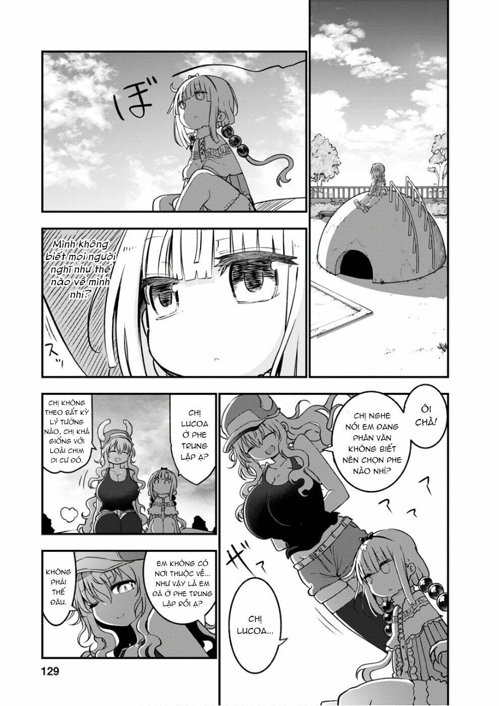 cuộc sống trả ơn của nàng rồng tohru! chapter 67: \"kanna và phe phái\" - Next chapter 68: \"kobayashi và chuyện kiêng rượu\"